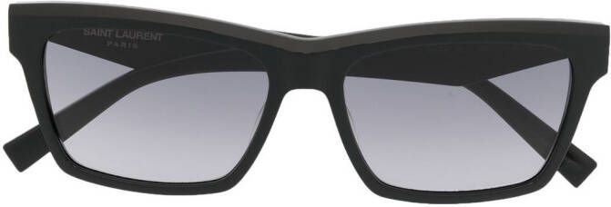 Saint Laurent Eyewear Zonnebril met wayfarer montuur Zwart