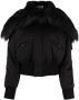 Saint Laurent Jas met afwerking van imitatiebont Zwart - Thumbnail 1