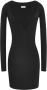 Saint Laurent Fijngebreide mini-jurk Zwart - Thumbnail 1