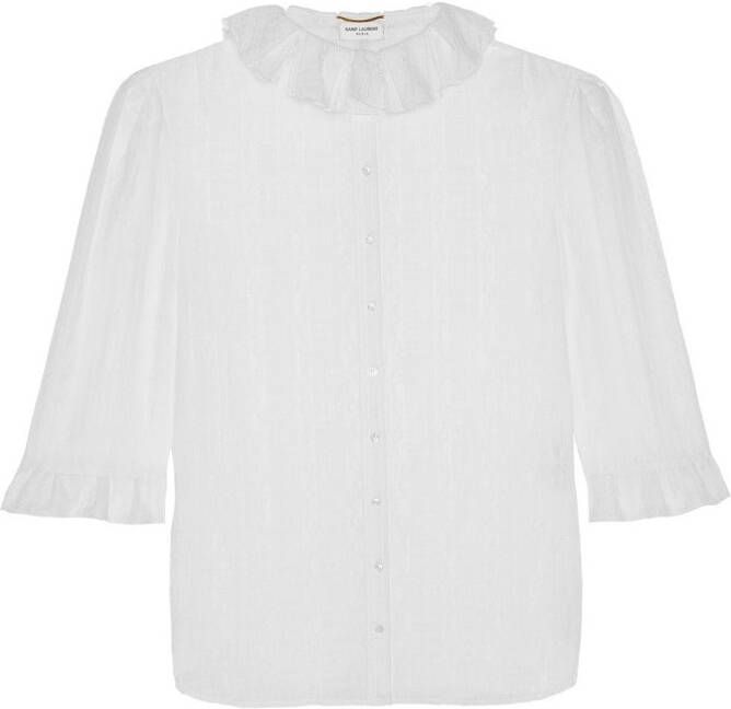 Saint Laurent Button-up blouse Wit
