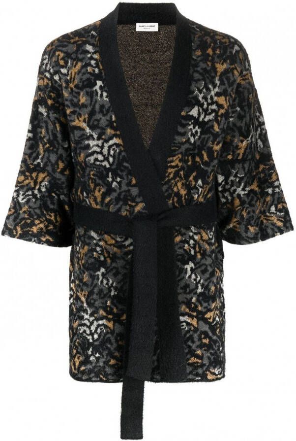 Saint Laurent Gebreid vest Zwart