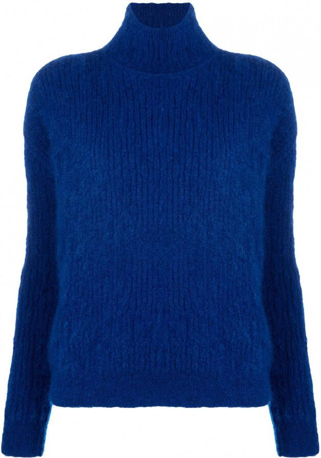 Saint Laurent Gebreide coltrui Blauw
