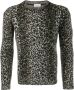 Saint Laurent Gebreide trui heren wol mohair polyamide XL Beige - Thumbnail 1