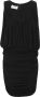 Saint Laurent Gedrapeerde mini-jurk Zwart - Thumbnail 1