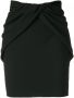 Saint Laurent Gedrapeerde rok Zwart - Thumbnail 1