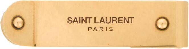 Saint Laurent Geldclip met logo Goud
