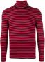 Saint Laurent Gestreept T-shirt Rood - Thumbnail 1