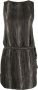Saint Laurent Gestreepte mini-jurk Zwart - Thumbnail 1