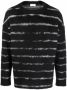 Saint Laurent Gestreepte trui Zwart - Thumbnail 1