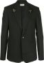 Saint Laurent Getailleerde blazer heren scheerwol 50 Zwart - Thumbnail 1