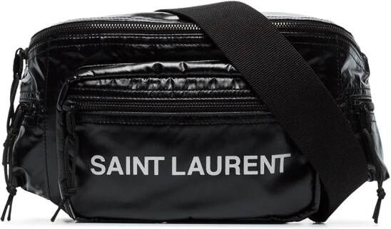 Saint Laurent Heuptas met logoprint Zwart