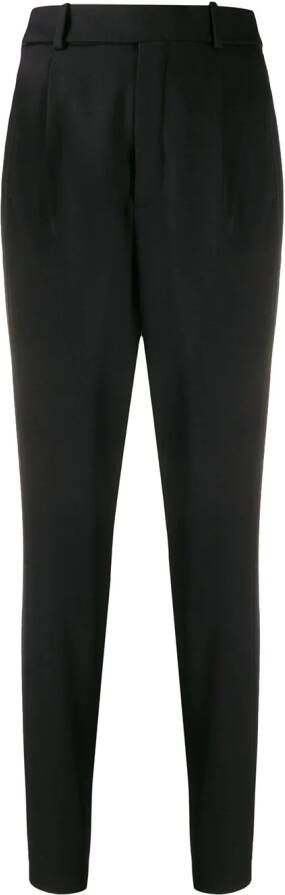 Saint Laurent High waist broek Zwart