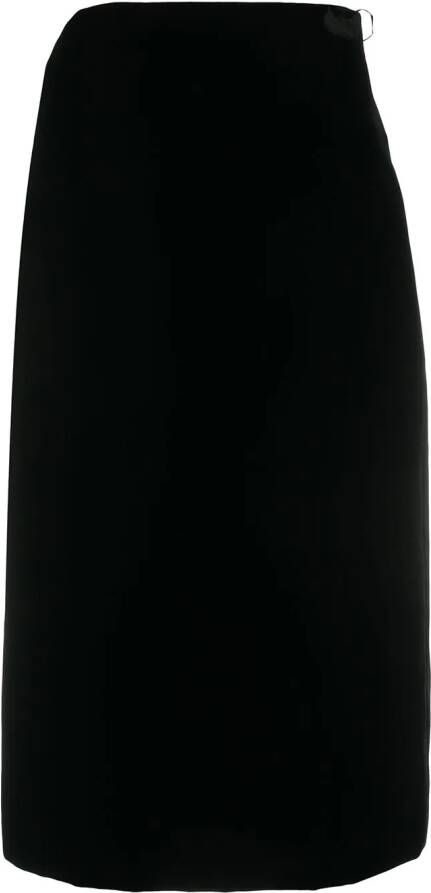 Saint Laurent High waist kokerrok Zwart