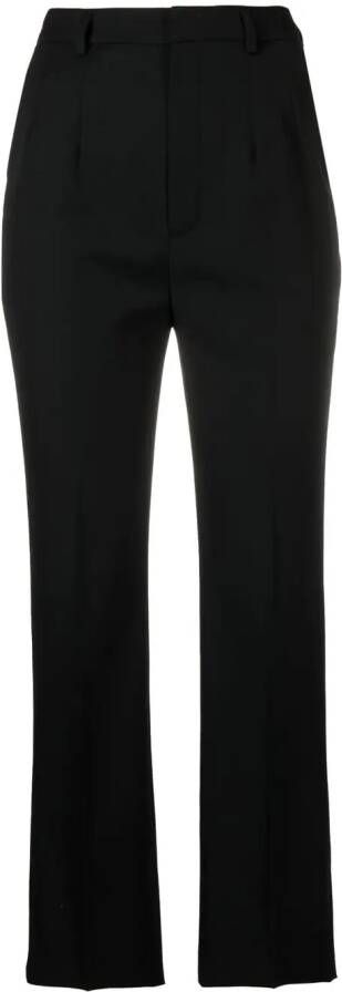 Saint Laurent High waist pantalon Zwart