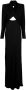 Saint Laurent Maxi-jurk met capuchon Zwart - Thumbnail 1