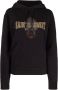 Saint Laurent Hoodie met logo Zwart - Thumbnail 1