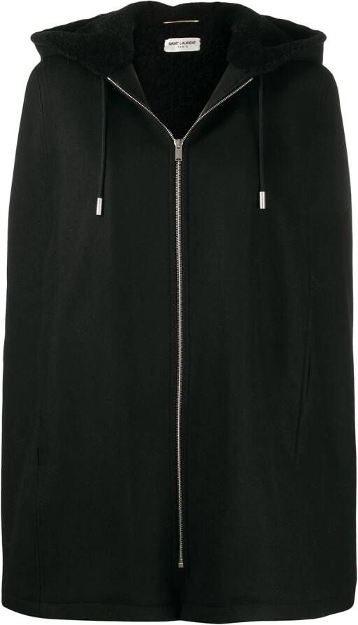 Saint Laurent Jack met cape Zwart