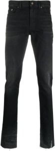 Saint Laurent Jeans met logopatch Zwart