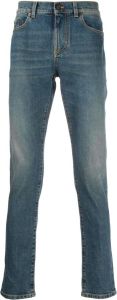 Saint Laurent Jeans met vervaagd-effect Blauw