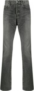 Saint Laurent Jeans met verwassen-effect Grijs