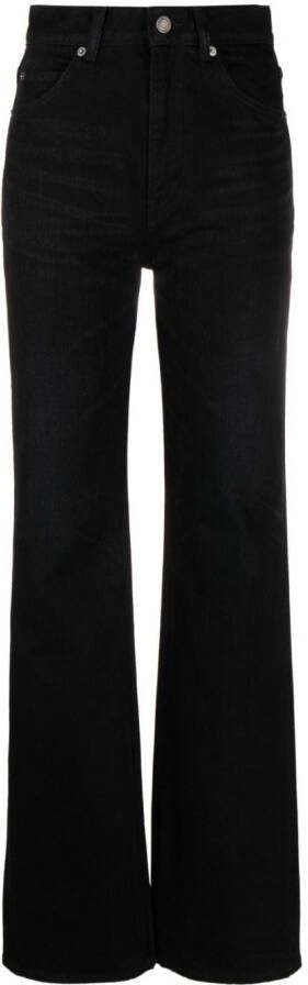 Saint Laurent Jeans met wijde pijpen Zwart