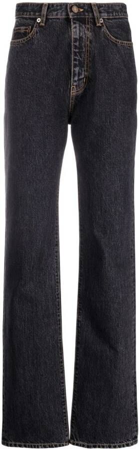 Saint Laurent Jeans met wijde pijpen Zwart