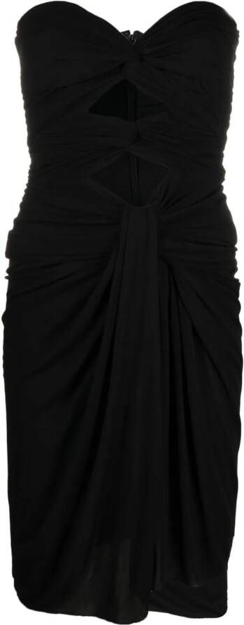 Saint Laurent Jersey jurk Zwart