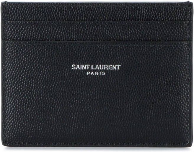Saint Laurent Stijlvolle Portemonnee voor Mannen en Vrouwen Black Heren