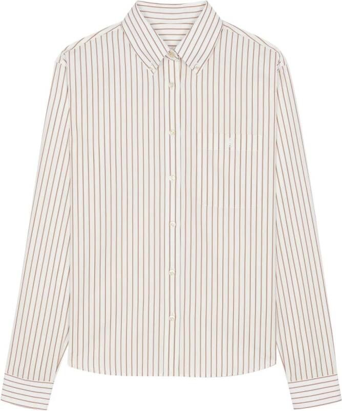 Saint Laurent Katoenen blouse Wit