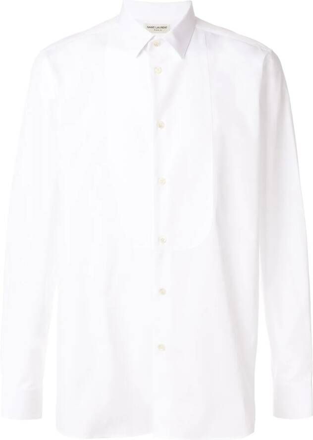 Saint Laurent klassiek overhemd met lange mouwen Wit