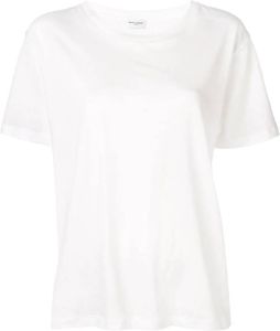 Saint Laurent Klassiek T-shirt Wit