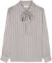 Saint Laurent Zijden blouse Grijs - Thumbnail 1