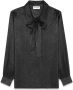 Saint Laurent Zijden blouse Zwart - Thumbnail 1