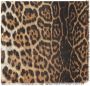 Saint Laurent Sjaal met luipaardprint Beige - Thumbnail 1