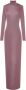 Saint Laurent Maxi-jurk met lange mouwen Roze - Thumbnail 1
