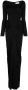 Saint Laurent Maxi-jurk met lange mouwen Zwart - Thumbnail 1