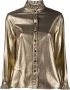Saint Laurent Metallic blouse Geel - Thumbnail 1