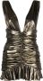 Saint Laurent Metallic mini-jurk Goud - Thumbnail 1