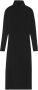 Saint Laurent Midi-jurk met col Zwart - Thumbnail 1