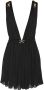 Saint Laurent Mini-jurk met borduurwerk Zwart - Thumbnail 1