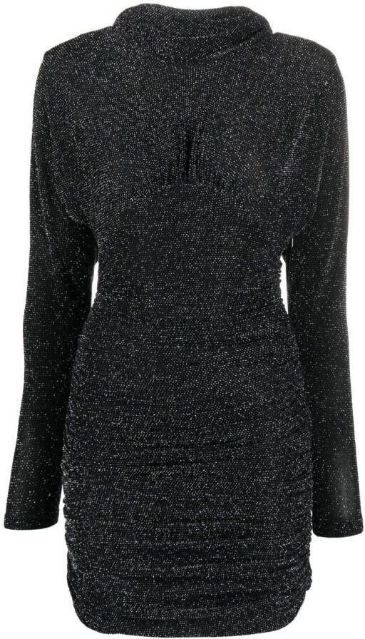Saint Laurent Mini-jurk met glitter Zwart