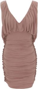 Saint Laurent Mini-jurk met ruches 5551 -ROSE DES BOIS