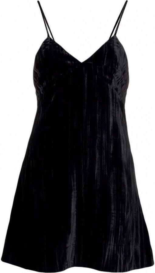 Saint Laurent Mini-jurk met spaghettibandjes Zwart