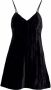 Saint Laurent Fluwelen mini-jurk Zwart - Thumbnail 1