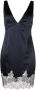 Saint Laurent Mini-jurk met V-hals Blauw - Thumbnail 1