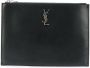 Saint Laurent Monogram tablet houder Zwart - Thumbnail 1