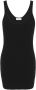 Saint Laurent Mouwloze mini-jurk Zwart - Thumbnail 1
