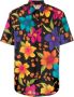 Saint Laurent Overhemd met bloemenprint Zwart - Thumbnail 1
