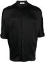 Saint Laurent Overhemd met korte mouwen Zwart - Thumbnail 1