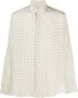 Saint Laurent Overhemd met stippen Beige - Thumbnail 1
